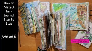 How To Make A Junk Journal Step By Step [upl. by Gambell]