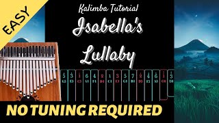 Isabella’s Lullaby  The Promised Neverland OST  Kalimba Tutorial Easy [upl. by Jen389]