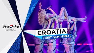 Albina  TickTock  LIVE  Croatia 🇭🇷  First SemiFinal  Eurovision 2021 [upl. by Bosch875]