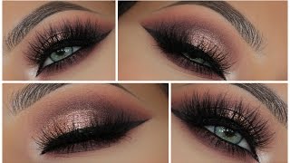 Glamorous Pink Metallic Smokey Eye  Amys Makeup Box [upl. by Nylirehc]