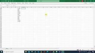 Gender Conversion into Number in Excel [upl. by Itsirhc106]