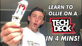 HOW TO OLLIE ON A TECH DECK  EASIEST WAY 20 [upl. by Belamy394]