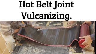 Conveyor Belt Hot Joint  Belt Vulcanizing [upl. by Gnemgnok461]