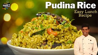 புதினா சாதம்  Pudina Rice Recipe in Tamil  Lunch Box Recipe  CDK 502  Chef Deenas Kitchen [upl. by Harshman]