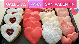 GALLETAS PARA SAN VALENTIN💘 1 MASA 4 DISEÑOS DIFERENTES [upl. by Enimasaj]