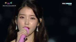 171202 IU Through the Night  Dear Name  MMA 2017 LIVE [upl. by Odlopoel33]