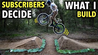 Building a New Gap Jump and Berm on our Backyard MTB Trail  Choose Your Own Trail Part 3 [upl. by Also]