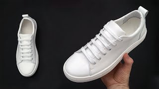 HOW TO BAR LACE YOUR SHOES  SNEAKERS Bar Lacing Styles [upl. by Ran]