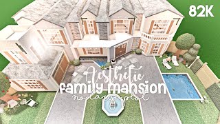 Aesthetic Family Mansion No Large Plot  Bloxburg Build [upl. by Chryste]