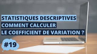 Comment calculer le coefficient de variation  Statistiques 1 [upl. by Newton417]