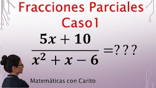 Fracciones Parciales  Ejemplo Resuelto [upl. by Yancy]