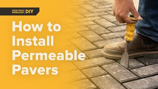 How to Install Permeable Pavers [upl. by Nauqed]