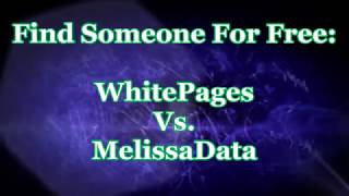 Find Someone For Free WhitePages and MelissaData [upl. by Anom923]