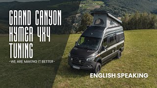 2020 Hymer Grand Canyon S 4x4 Tuning Upgrades  the First in the world elevating roof Roof Rack [upl. by Ringo]