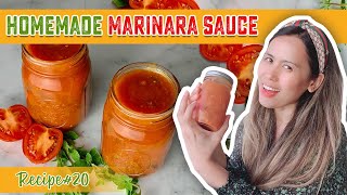 HOMEMADE MARINARA SAUCE FRESH TOMATOES FROM THE GARDEN  COOKING SIMPLY DELICIOUS [upl. by Mcclure]