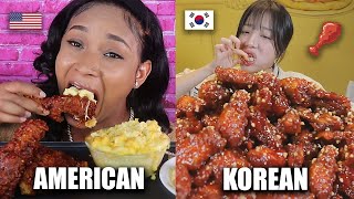 AMERICAN VS KOREAN MUKBANGERS [upl. by Perseus]