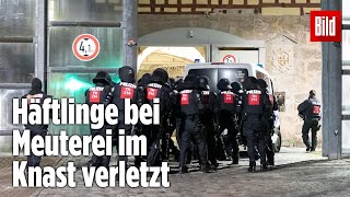 Gefängnismeuterei Polizei stürmt Knast in Thüringen  JVA Untermaßfeld [upl. by Haya410]