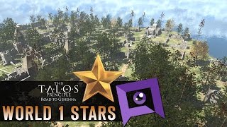 The Talos Principle Road to Gehenna DLC  Part 5 World 1 Stars [upl. by Bigford]