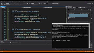 C PublicPrivate Key Encryption using Visual Studio 2019  RSA Cryptography [upl. by Aleksandr]