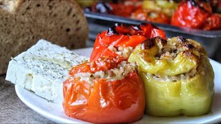 Greek Stuffed Vegetables Gemista  Jim Michailidis [upl. by Gregory636]