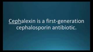 How to pronounce cephalexin Keflex Memorizing Pharmacology Flashcard [upl. by Tinaret271]