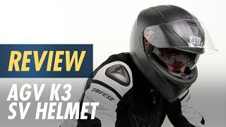 AGV K3 SV Helmet Review at CycleGearcom [upl. by Nordine]